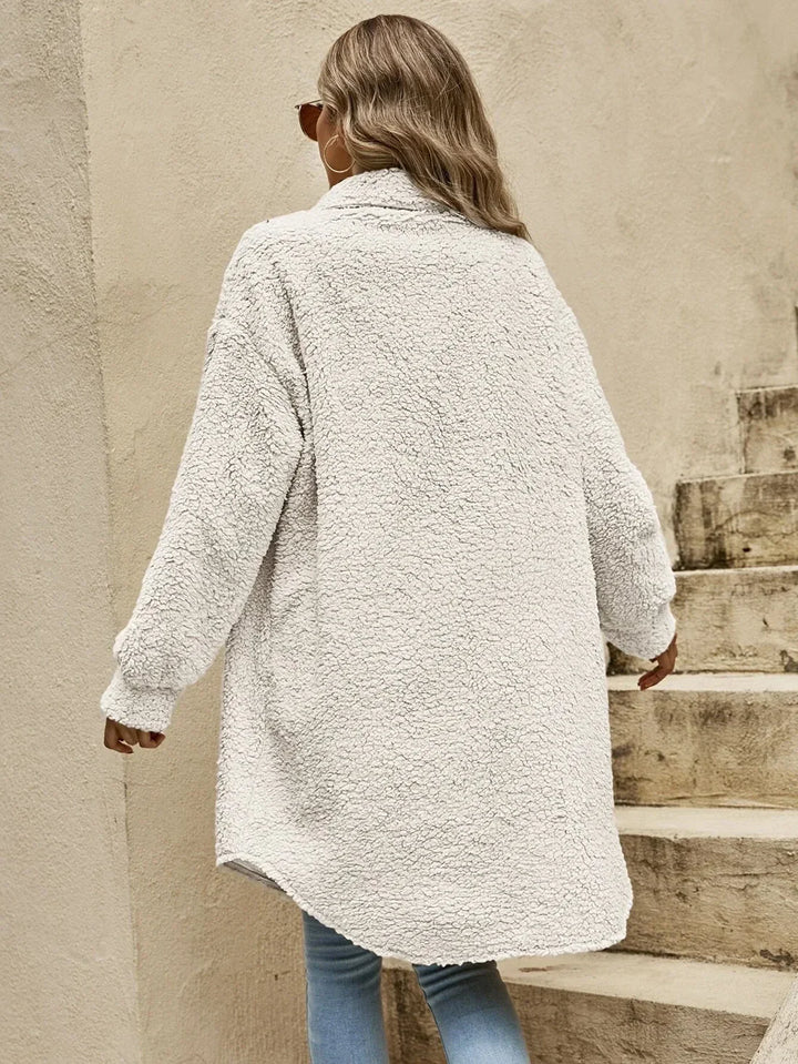 Elin | Hyggelig Teddykappe til Efterår & Vinter