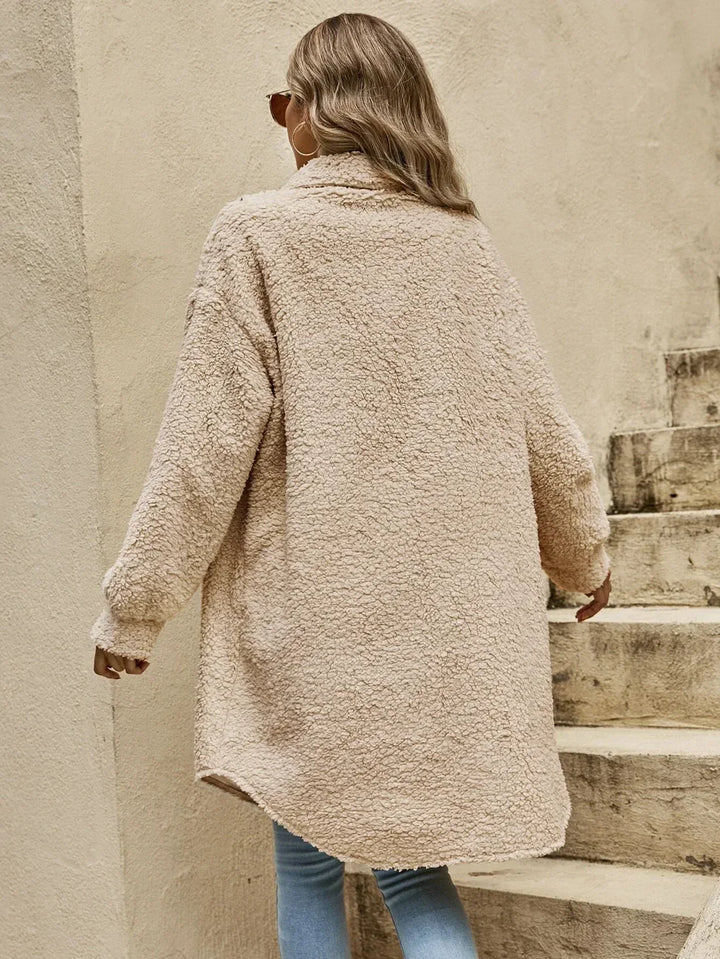 Elin | Hyggelig Teddykappe til Efterår & Vinter